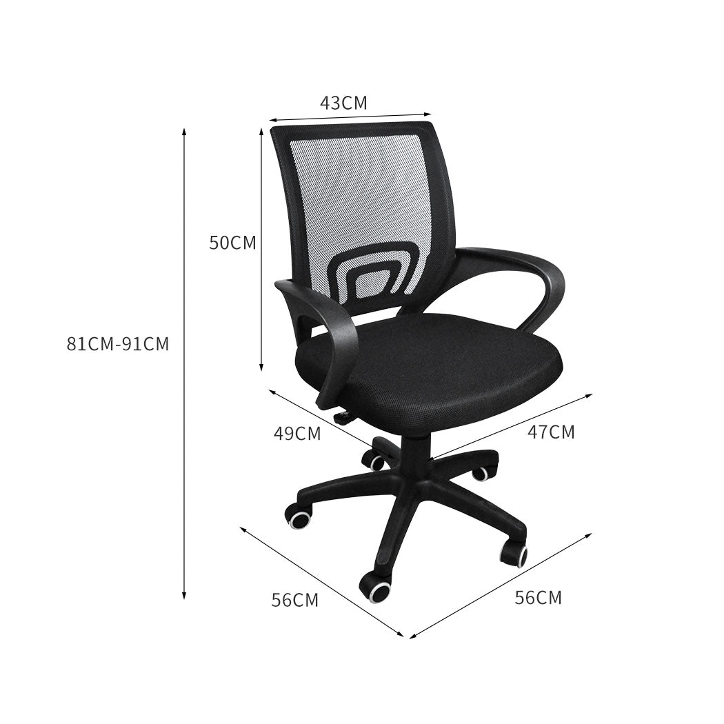 2x Levede Office Chair Gaming Computer Black-1910113031724077058