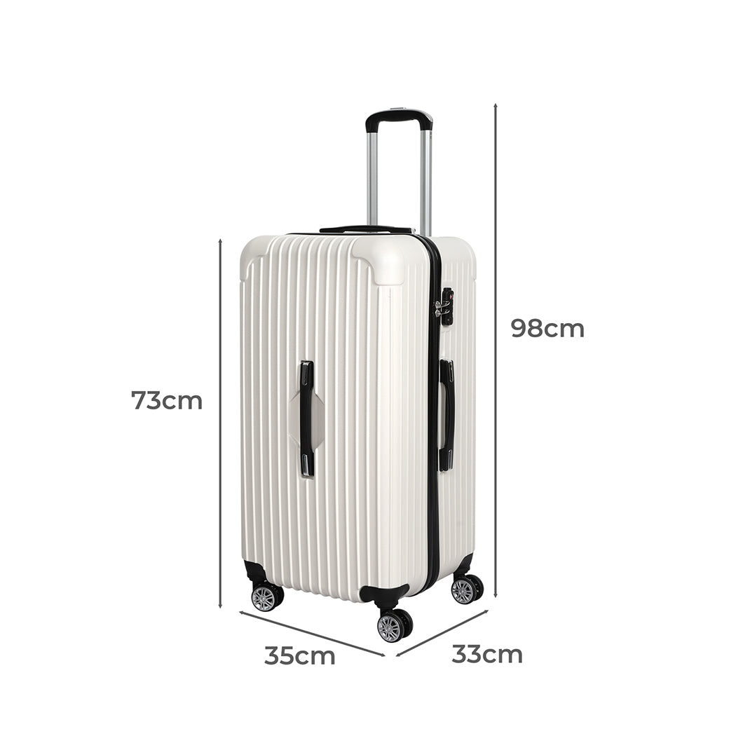 Slimbridge 28" Trunk Luggage Travel White 28 inch-1942352945869885442