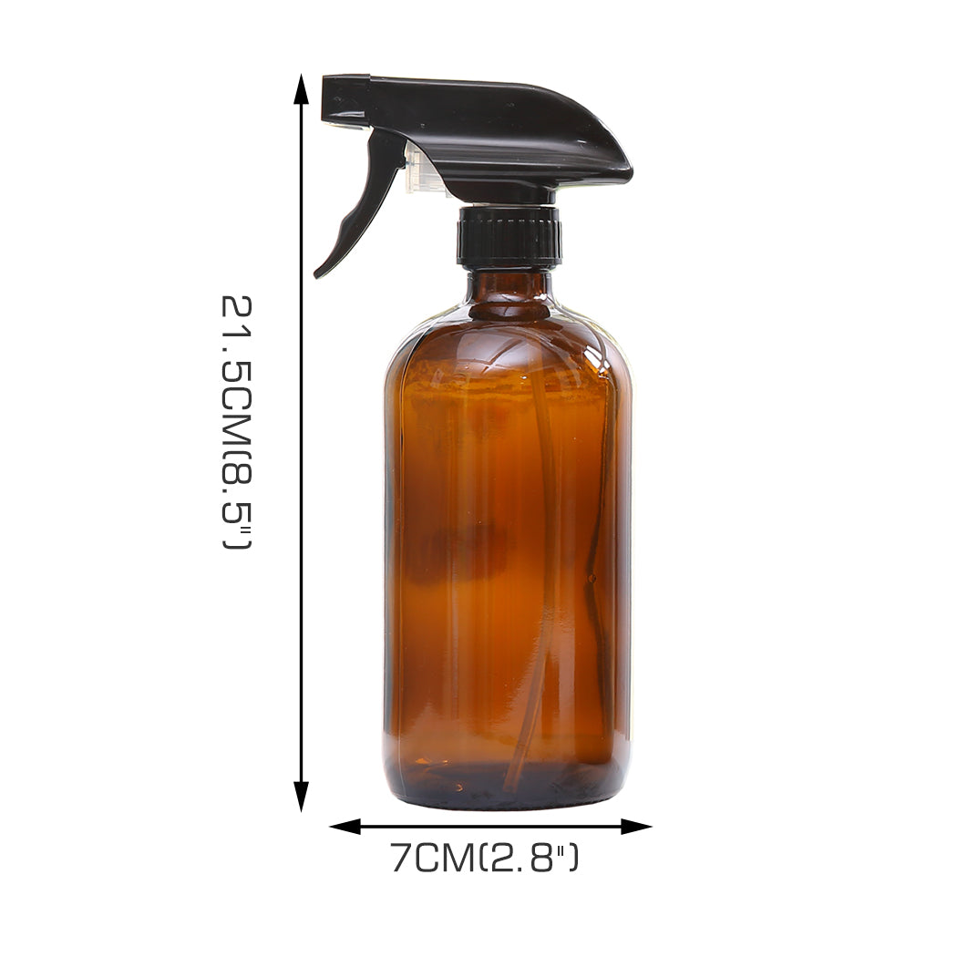 4x 500ml Amber Glass Spray Bottles Trigger-1942353282487947266