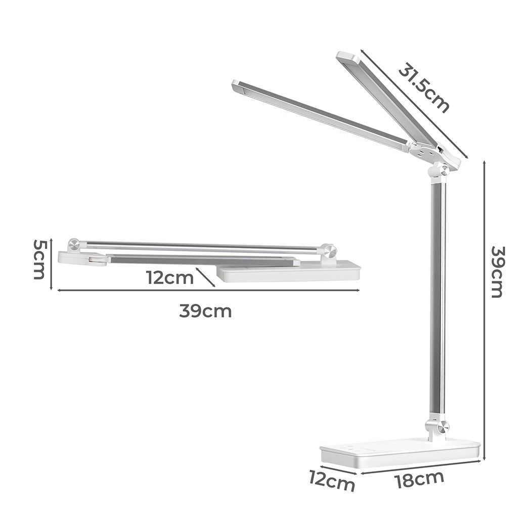 Emitto Double Head Desk Lamp LED Light Eye Caring USB-1942353713662398466