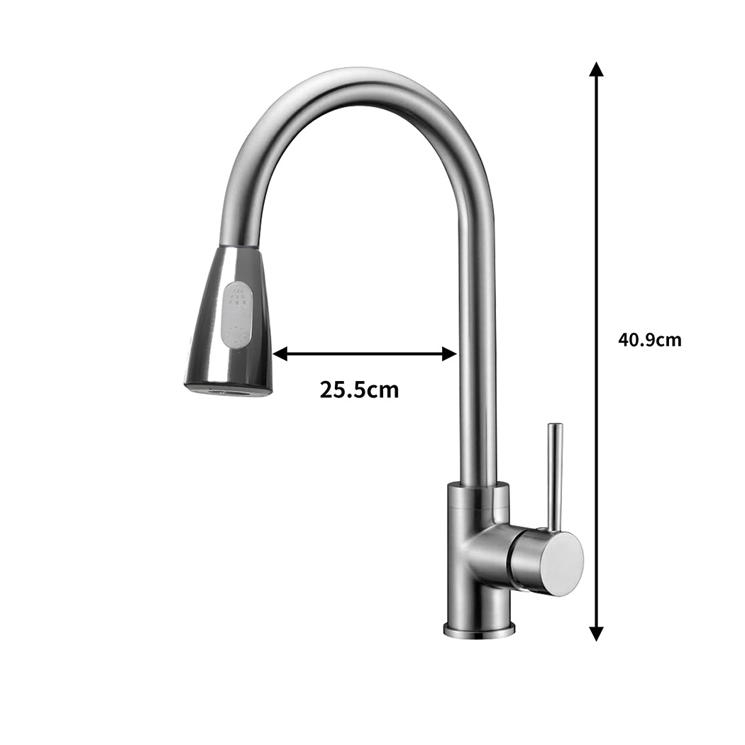 Kitchen Mixer Tap Sink Taps Faucet Extender Silver-1942353222127718402