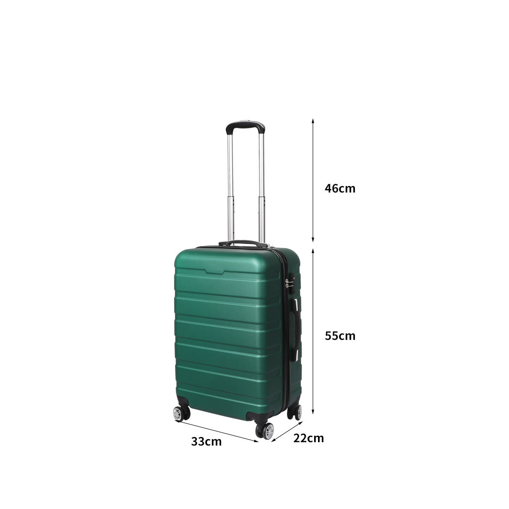 Slimbridge 20" Carry On Luggage Case Green 20 inch-1942352936332038146