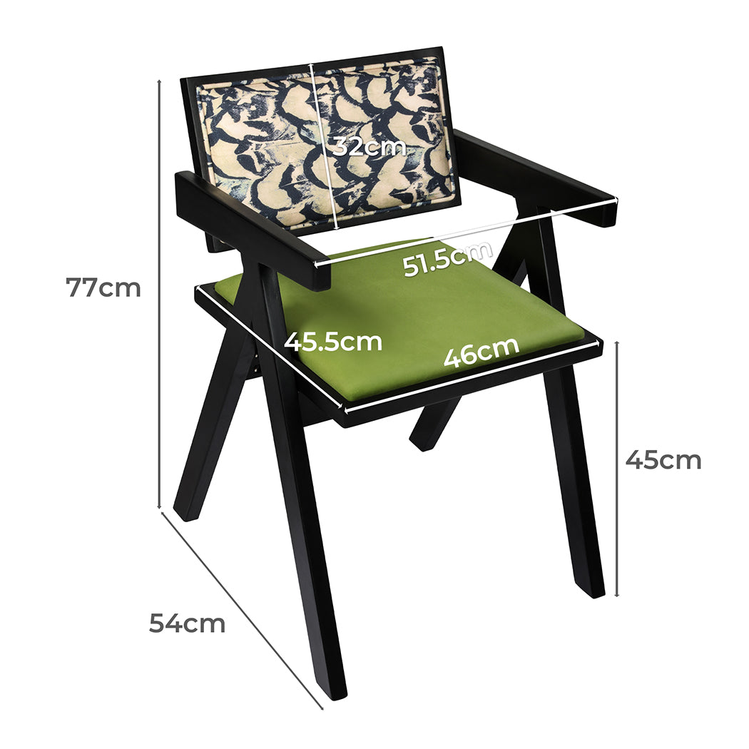 Levede 1X Dining Chair Retro Backrest Chair-1937319810543259650