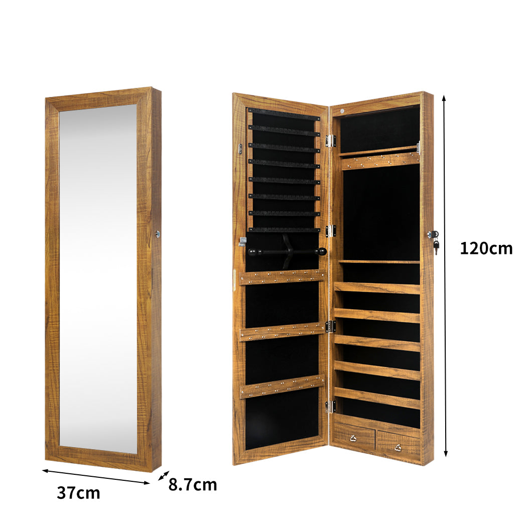 Levede Mirror Jewellery Cabinet Makeup-1919892902050402306