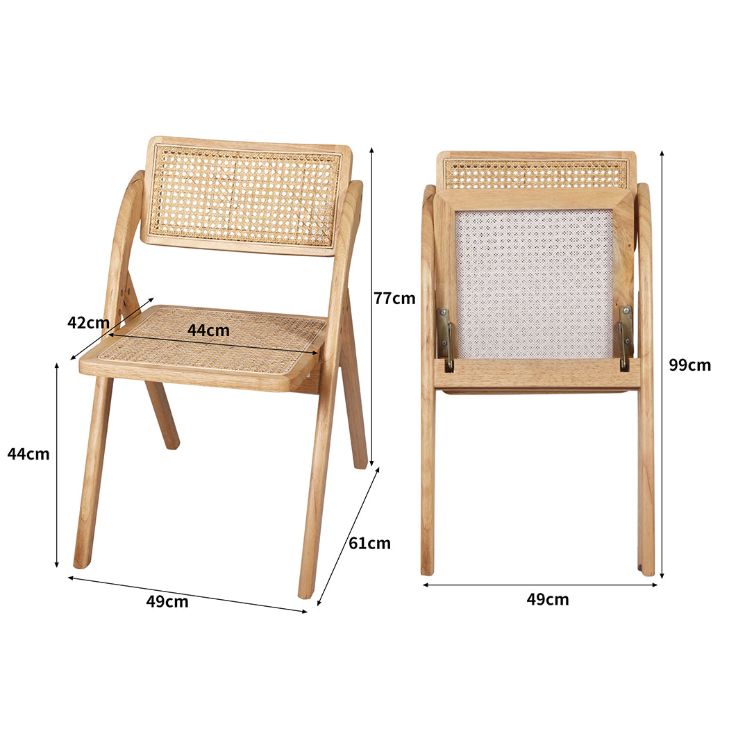 Levede 2X Dining Chairs Foldable Accent Clear-1910113291531849730