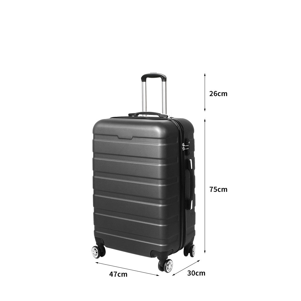 Slimbridge 28"Luggage Case Suitcase Grey 28 inch-1942352939276439554