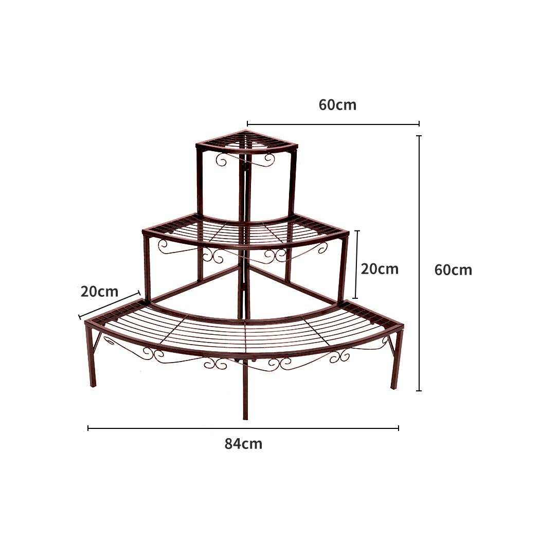Levede Plant Stand Outdoor Indoor Metal-1942352901250879490