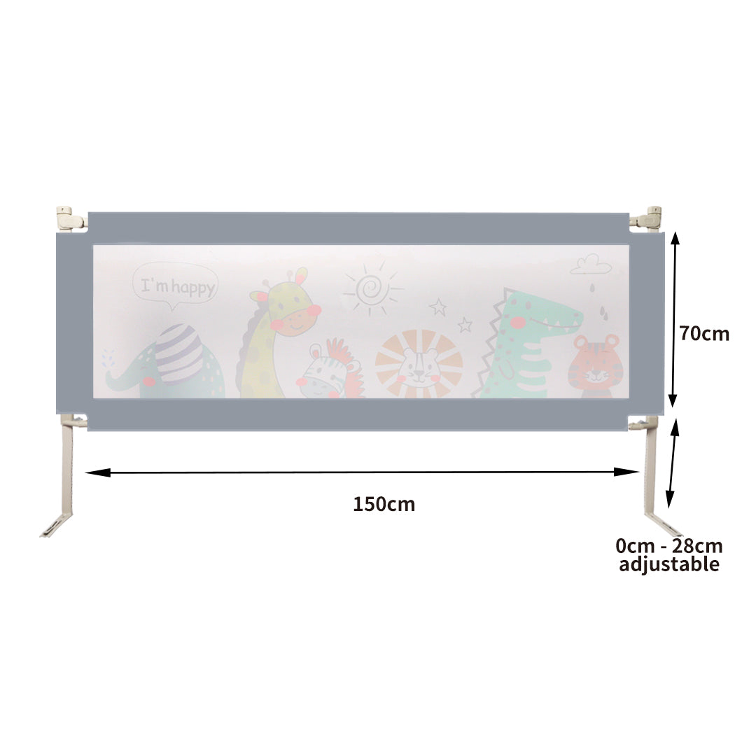 Bopeep Kids Baby Safety Bed Rail Guard Single-1910113155506376706