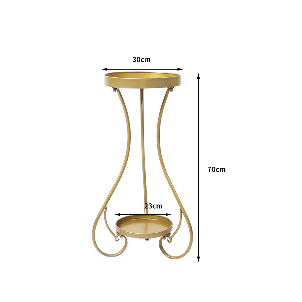 Levede Plant Stand 2 Tiers Outdoor Indoor Large-1942353744637333506