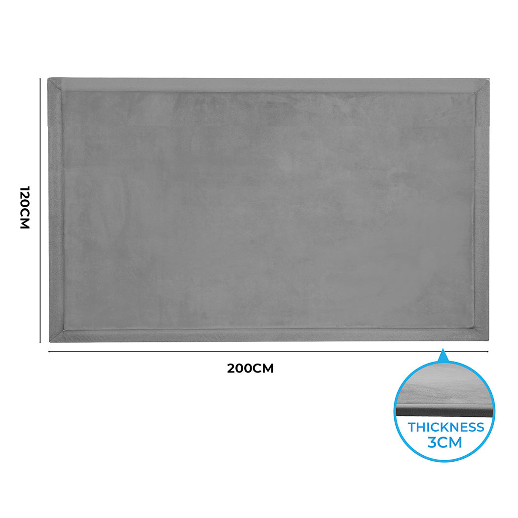 Marlow Coral Velvet Area Rugs Large Mat 120x200cm Grey-1942353699745697794