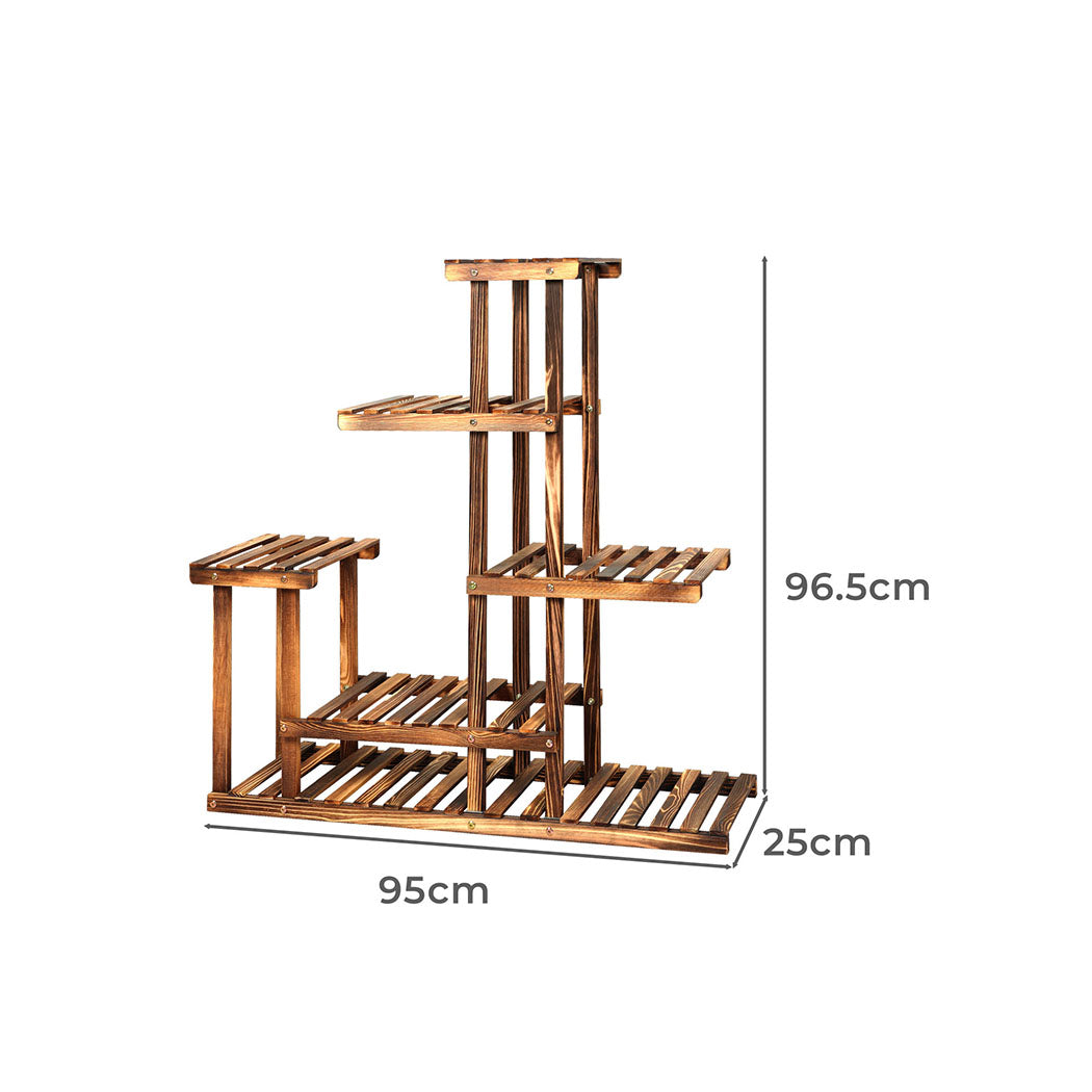 Levede 5-Tier Plant Stand Wood Wooden-1942353761246777346