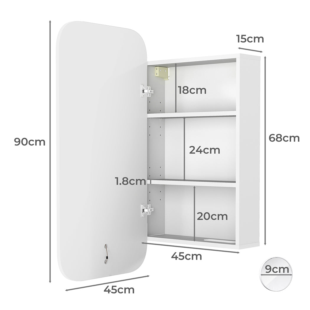 Levede Bathroom Mirror Cabinet-2006732716950818818