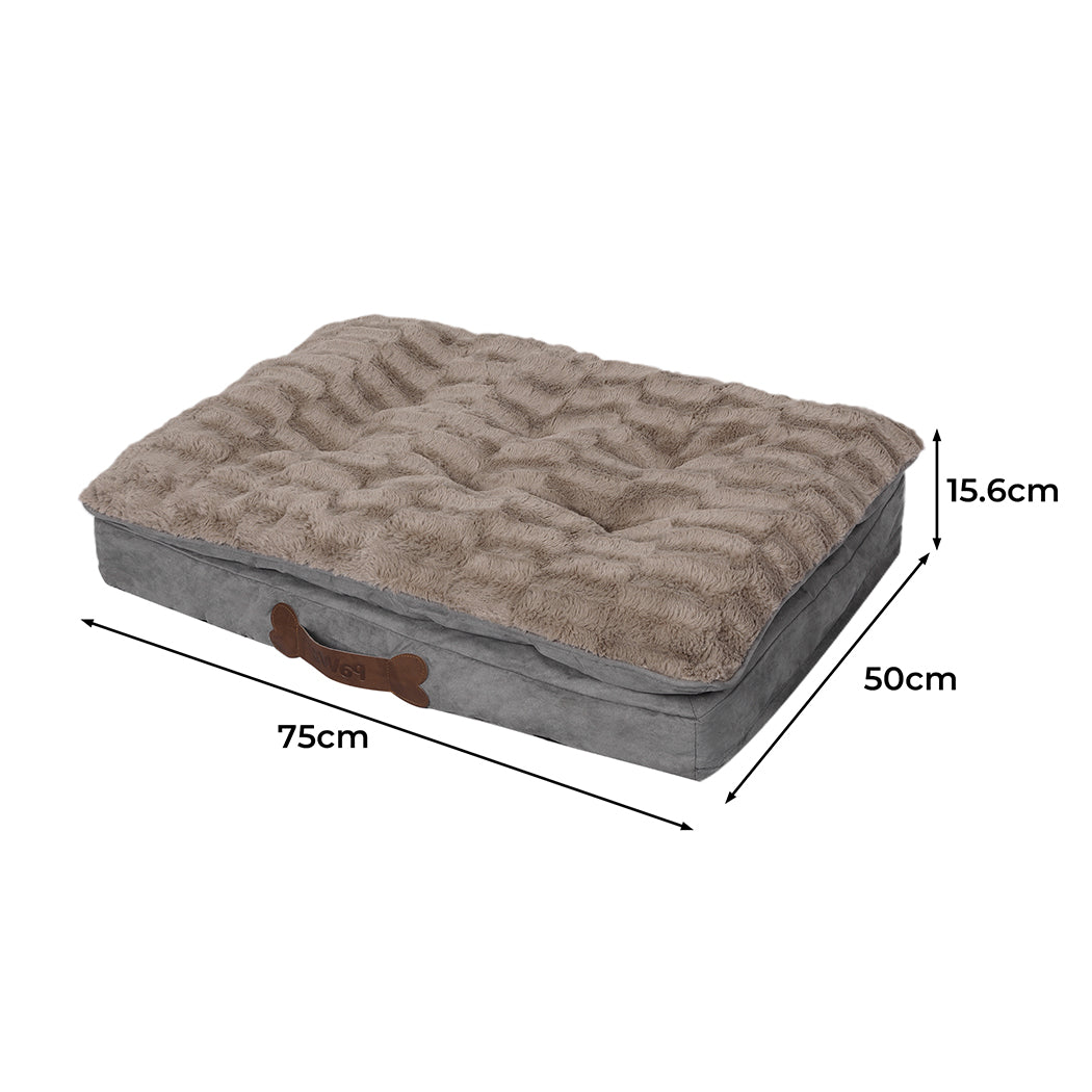 PaWz Dog Calming Bed Pet Cat Removable S Khaki Small-1942353079236169730