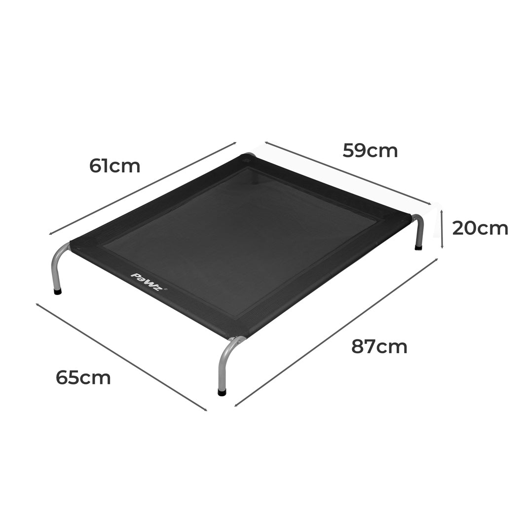 PaWz Elevated Trampoline Pet Bed Dog M Black Medium-1942352768354357250