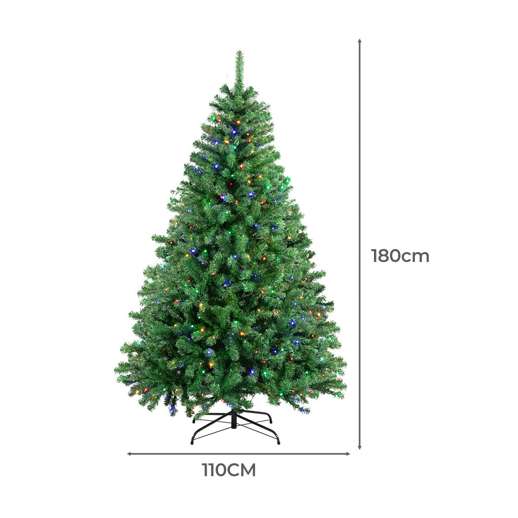 SANTACO 1.8M Christmas Tree Pre Lit-1942353782138605570