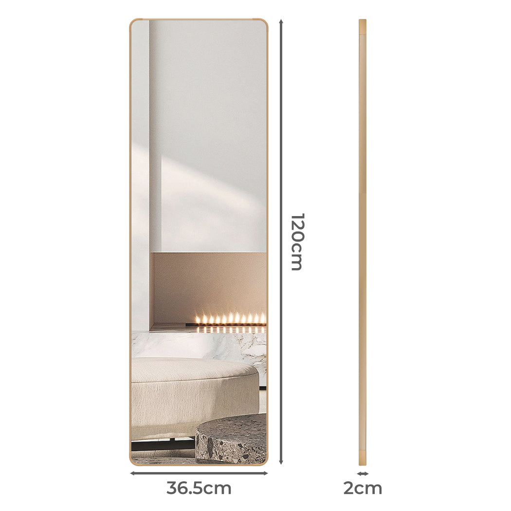 Yezi 120cm Wall Mounted Full Length Mirror Door Hanging-1942353685573144578
