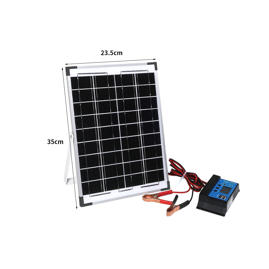 12V 10W Solar Panel Kit Mono Caravan-1910112553439203330