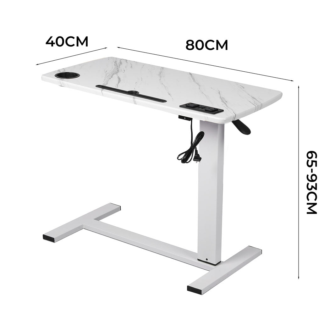 Levede Standing Desk Height Adjustable White-1910113013072007170