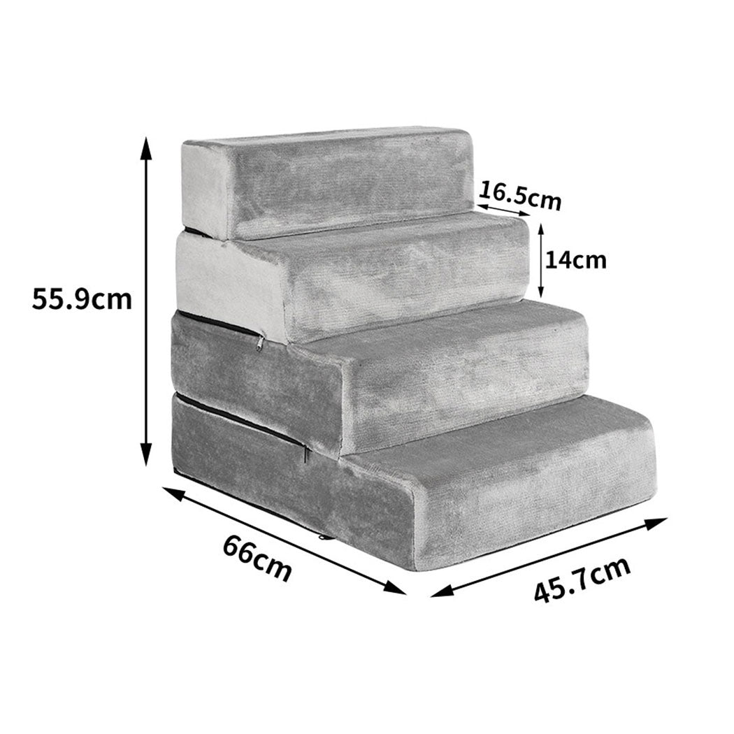 PaWz Pet Stairs 4 Step Ramp Portable X-Large-1942353065973780482