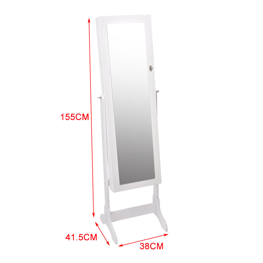 Levede Mirror Jewellery Cabinet Makeup-1917016722817290242