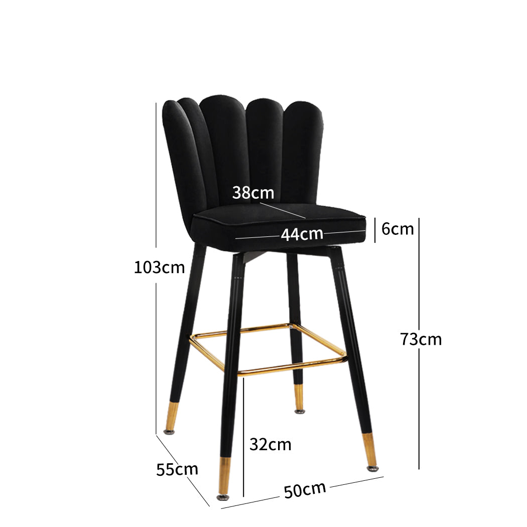 Levede 2x Bar Stools Kitchen Stool Chairs-1919892921646190594