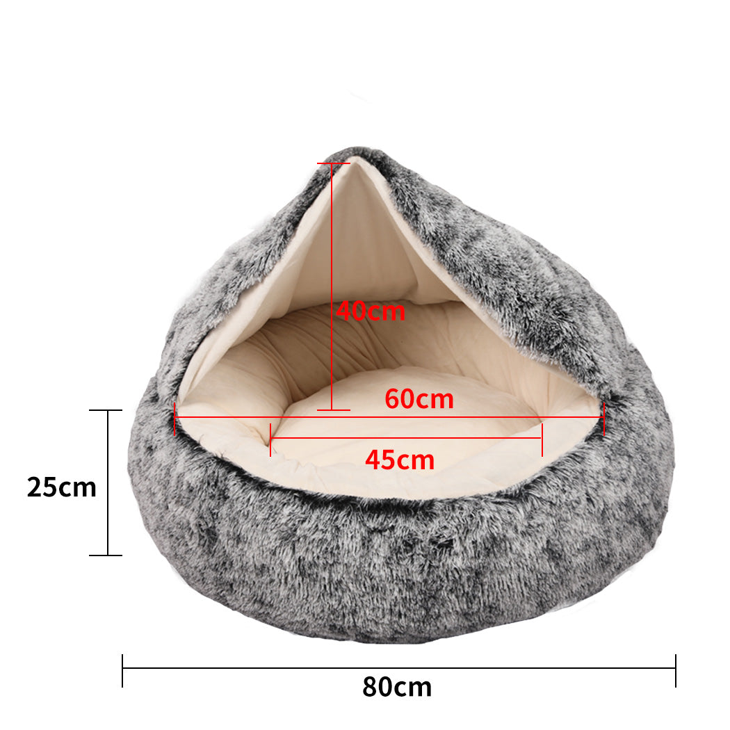 PaWz Pet Dog Calming Bed Warm Soft Plush L Large-1942352738855817218