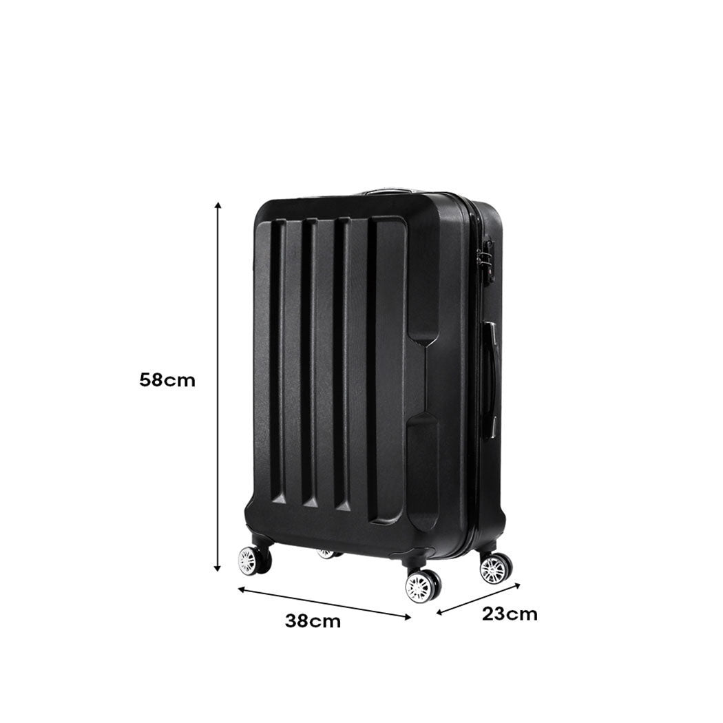 Slimbridge 20" Travel Luggage Lightweight Black 20 inch-1942352925741420546