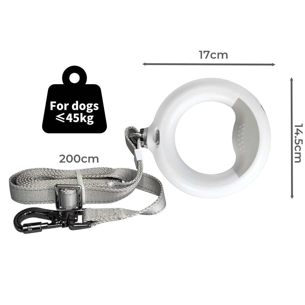 PaWz LED Dog Leash Lead Walking Rope White-1942352757889568770