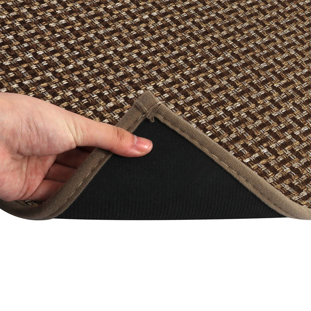 Marlow Kitchen Rug 2PCS Woven Non Slip Absorbent Brown-1942353698789396483