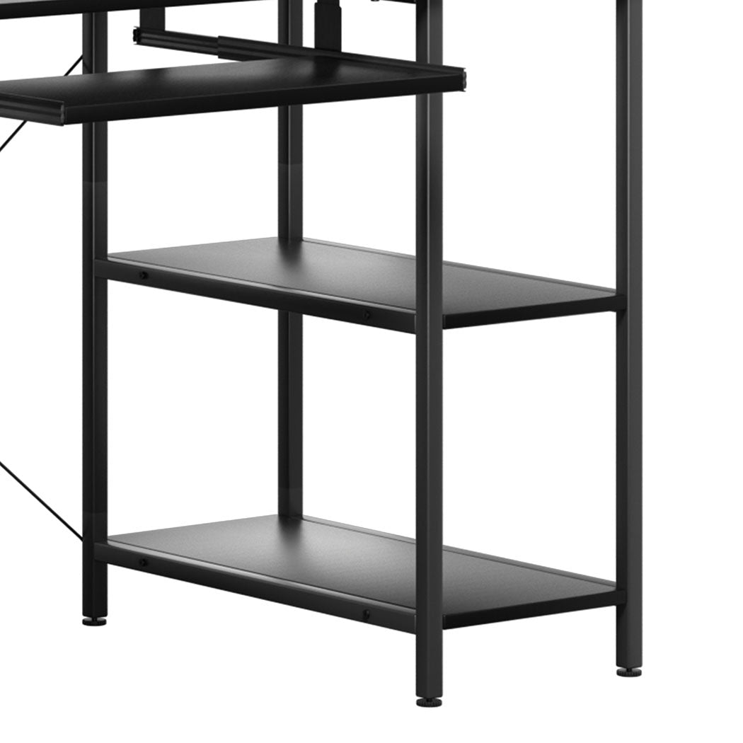 Levede Office Gaming Computer Desk Black-1937319785868169219