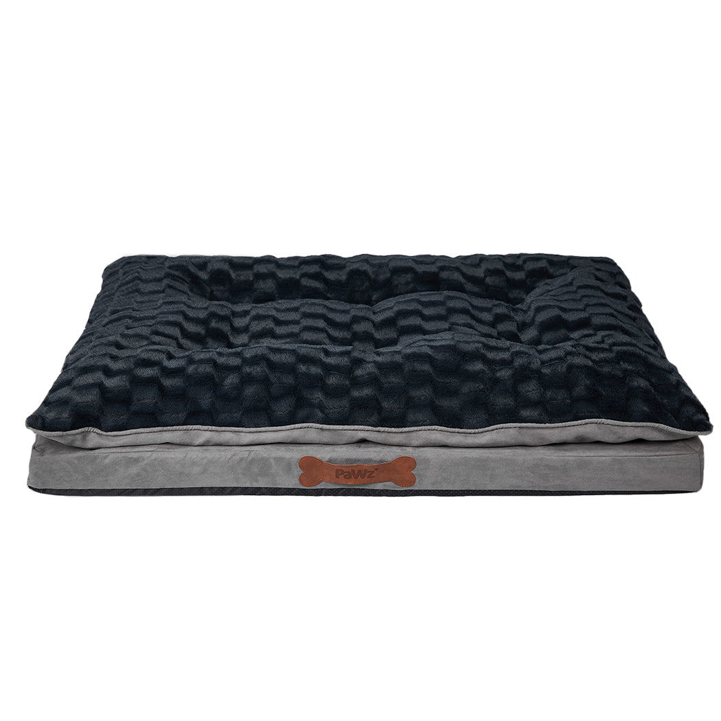 Dog Calming Bed Warm Soft Plush Comfy M Grey Medium-1942353078728658947