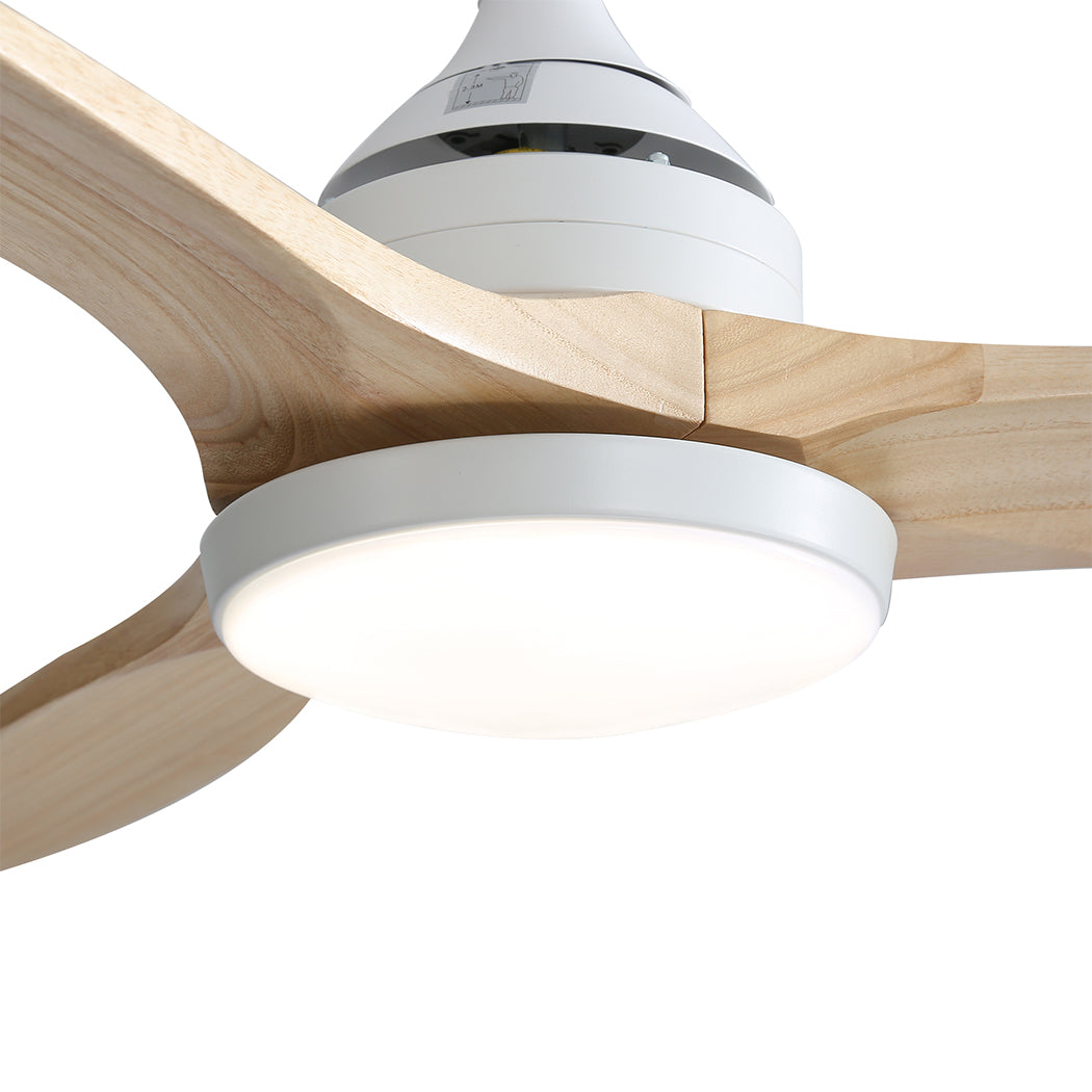 Spector 52'' Ceiling Fan LED Light DC Natural-2006733155985395715