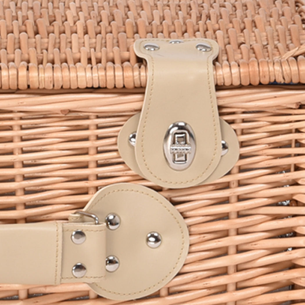 4 Person Picnic Basket Baskets Set Outdoor-1942353783703080963