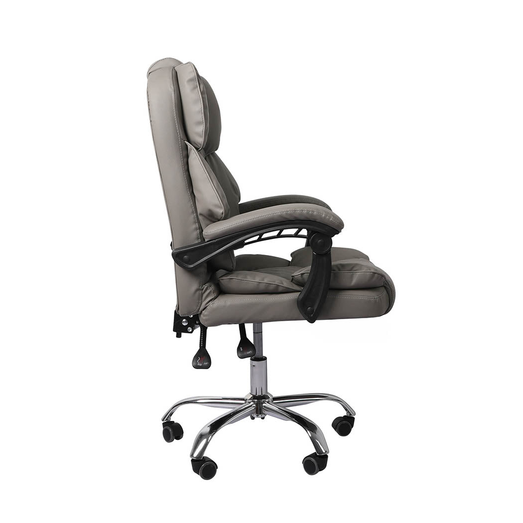 Levede Gaming Chair Office Computer Grey No Footrest-1910112923154518019