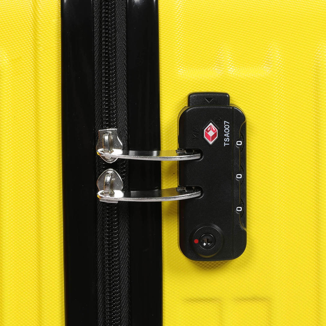 Slimbridge 28"Trunk Luggage Travel Suitcase Yellow 28 inch-1942352946146709507
