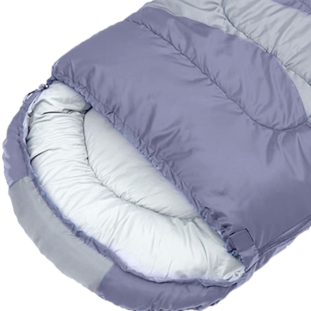 Mountview Single Sleeping Bag Bags Outdoor Grey-1942352890798673923
