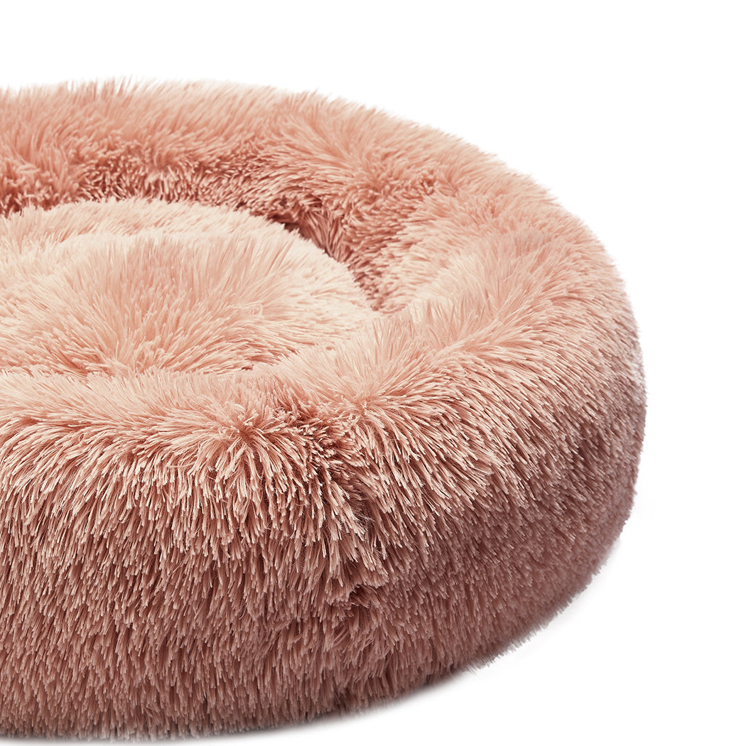 PaWz Pet Bed Cat Dog Donut Nest Calming XL Pink X-Large-1942353256231604227