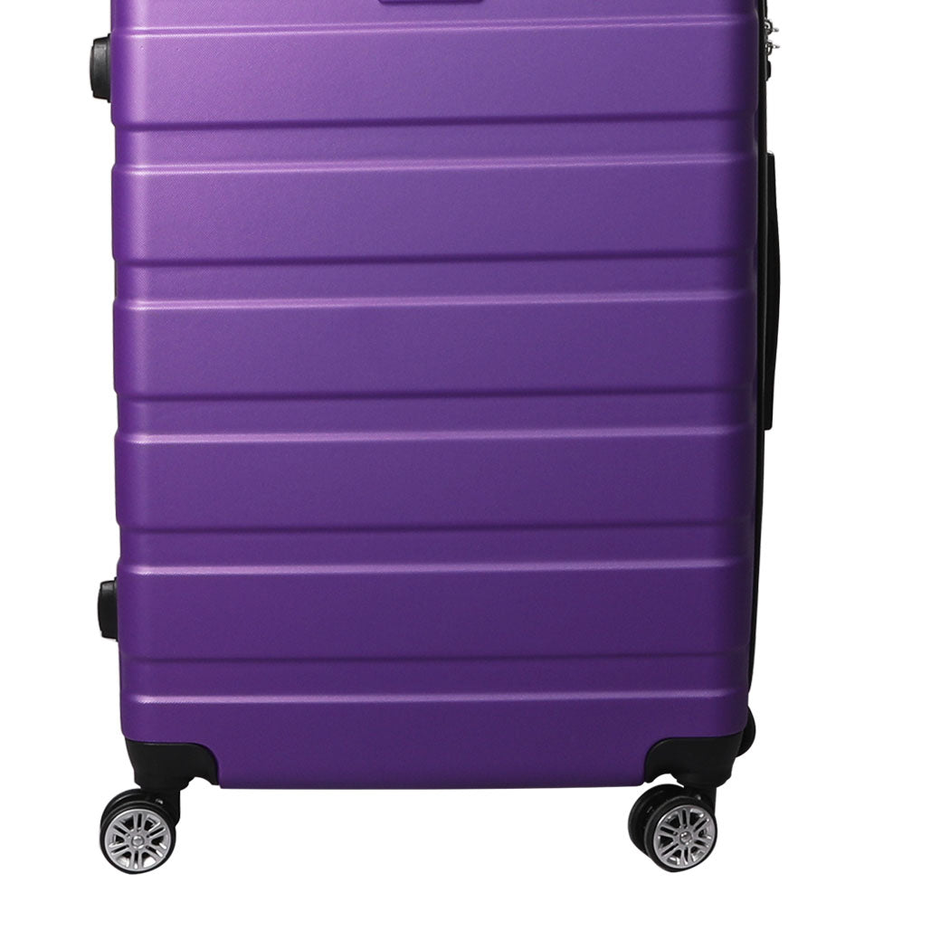 Slimbridge 3PC Luggage sets Suitcase Purple-1942352941520392195
