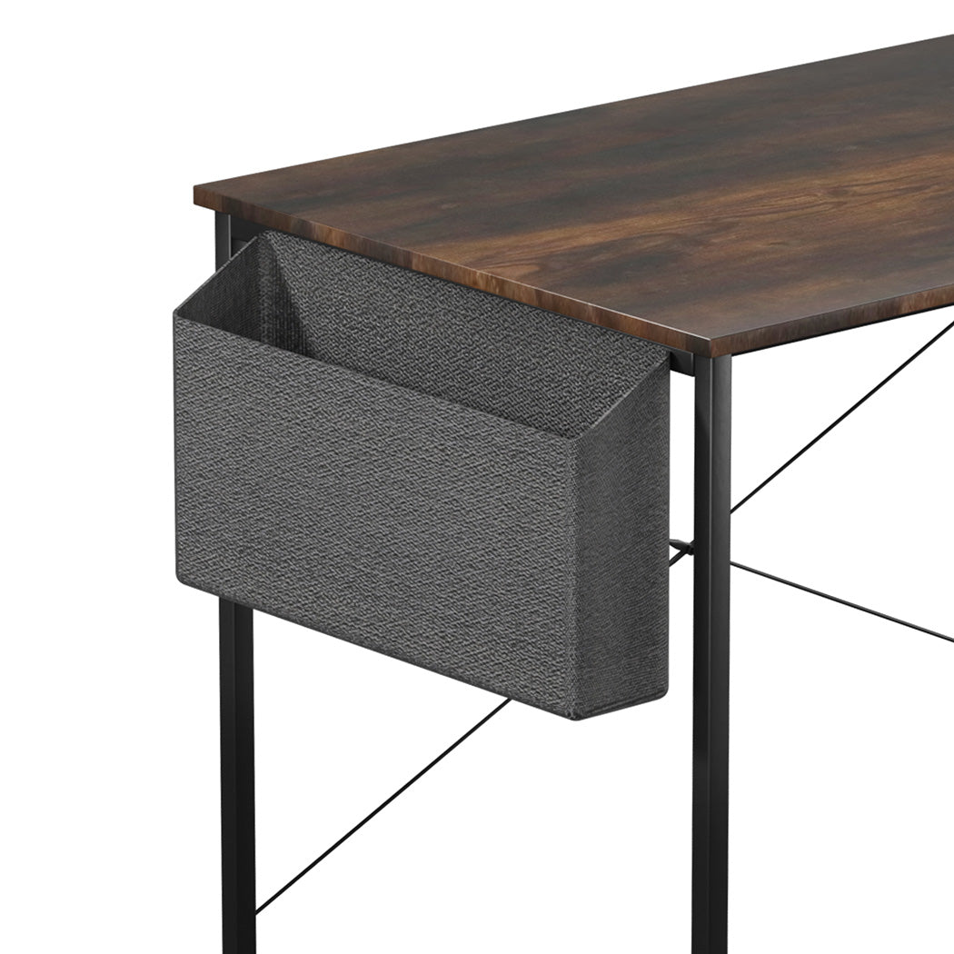 Levede L Shaped Computer Desk Corner Desk Brown-1937319785532624899