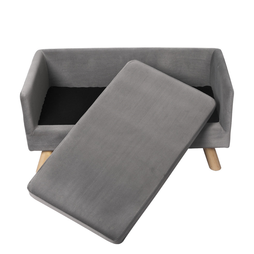 PaWz Pet Sofa Bed Dog Warm Soft Lounge Grey-1942352745336016899