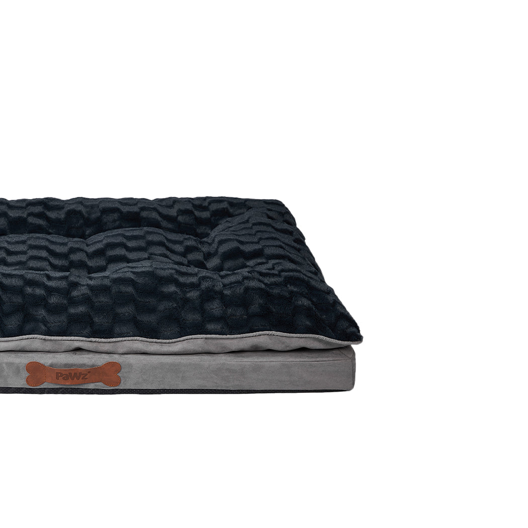 Dog Calming Bed Warm Soft Plush Comfy XL Grey X-Large-1942353079399747587