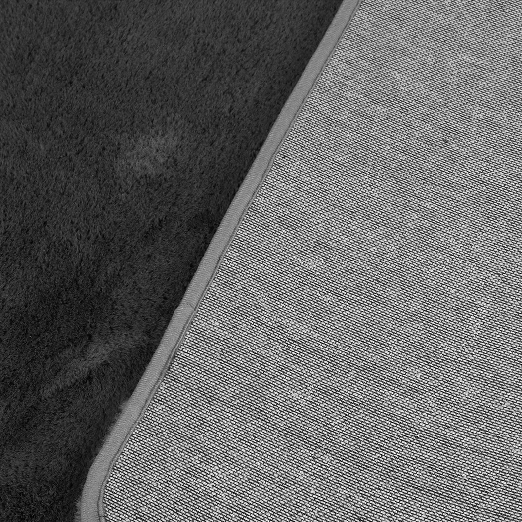 Marlow Floor Rugs Area Rug Fluffy Faux 160X230CM Grey-1942353171804459011