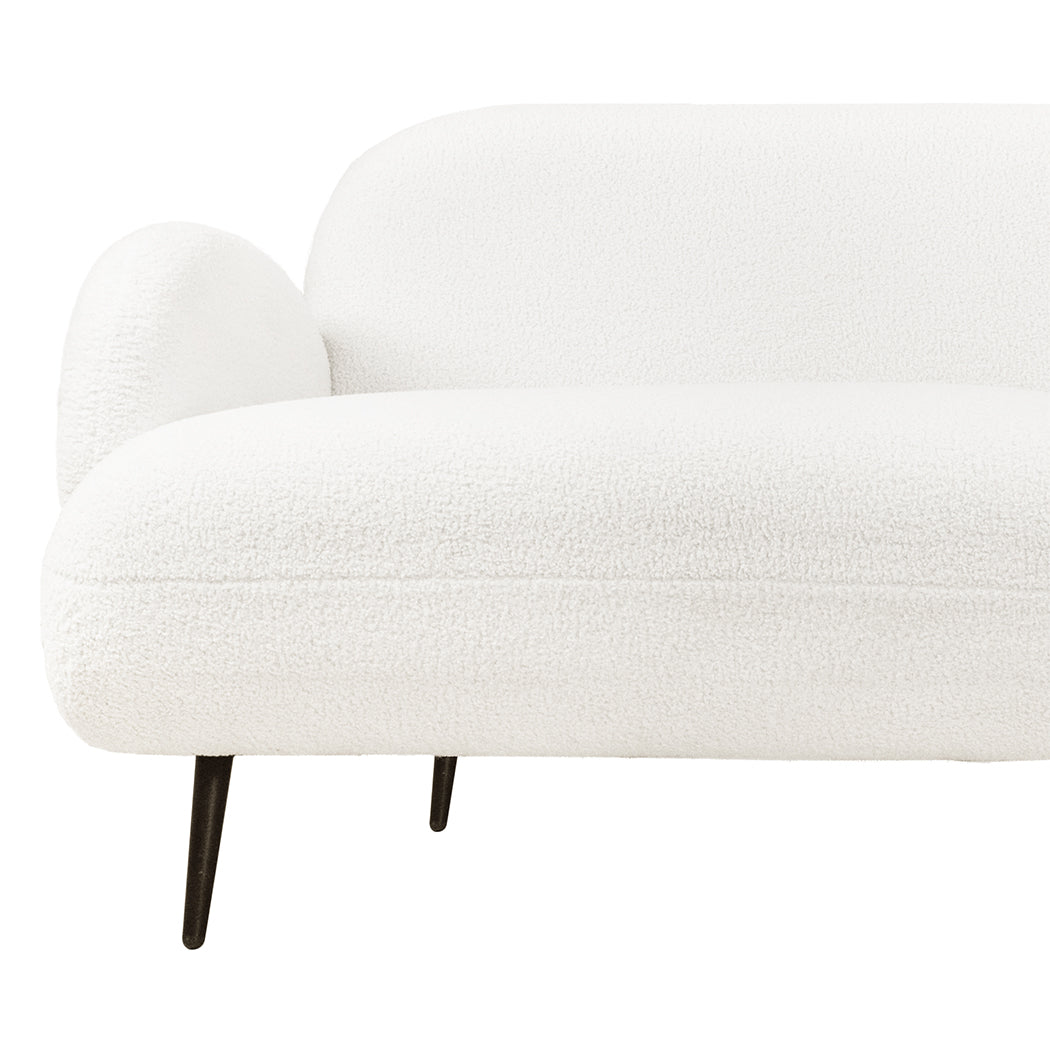 Levede Cloud Sofa 3 Seater Sherpa Fleece White-1937319787009019907