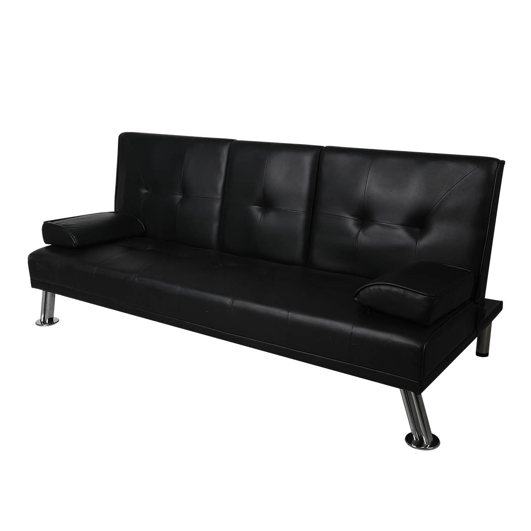 Levede Sofa Bed Adjustable Recliner Black-1910113319843401731