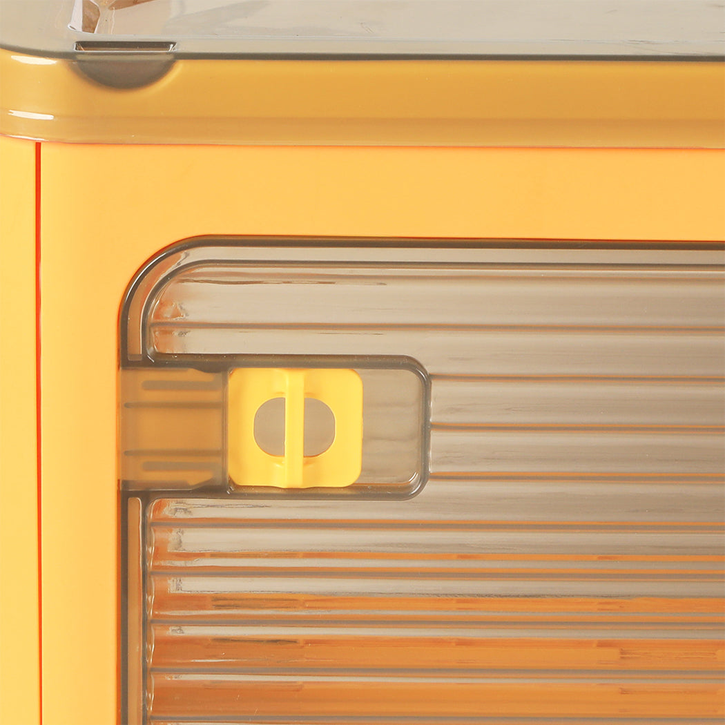Storage Containers with Lid Clothes S Orange Small-1942352813438930947