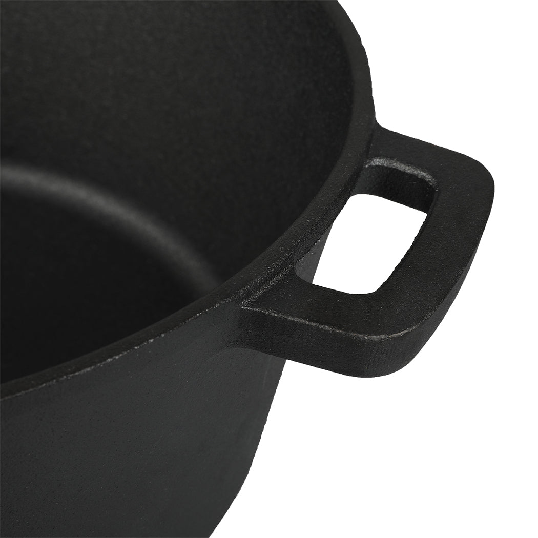 Toque 5.84L Double Dutch Oven 2 in 1 Cast Iron Pan-2011971112459702275