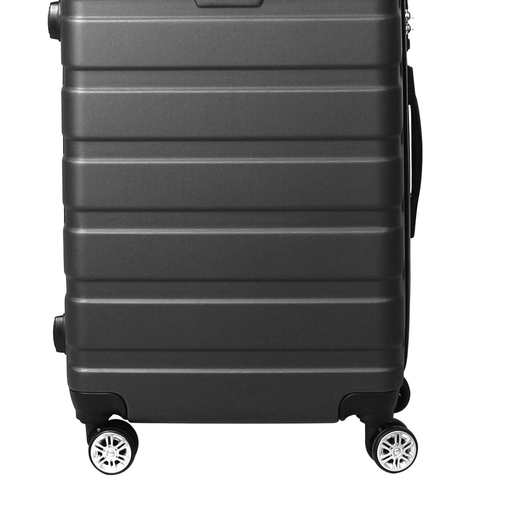 Slimbridge 3PC Luggage sets Suitcase Dark Grey-1942352940874469379