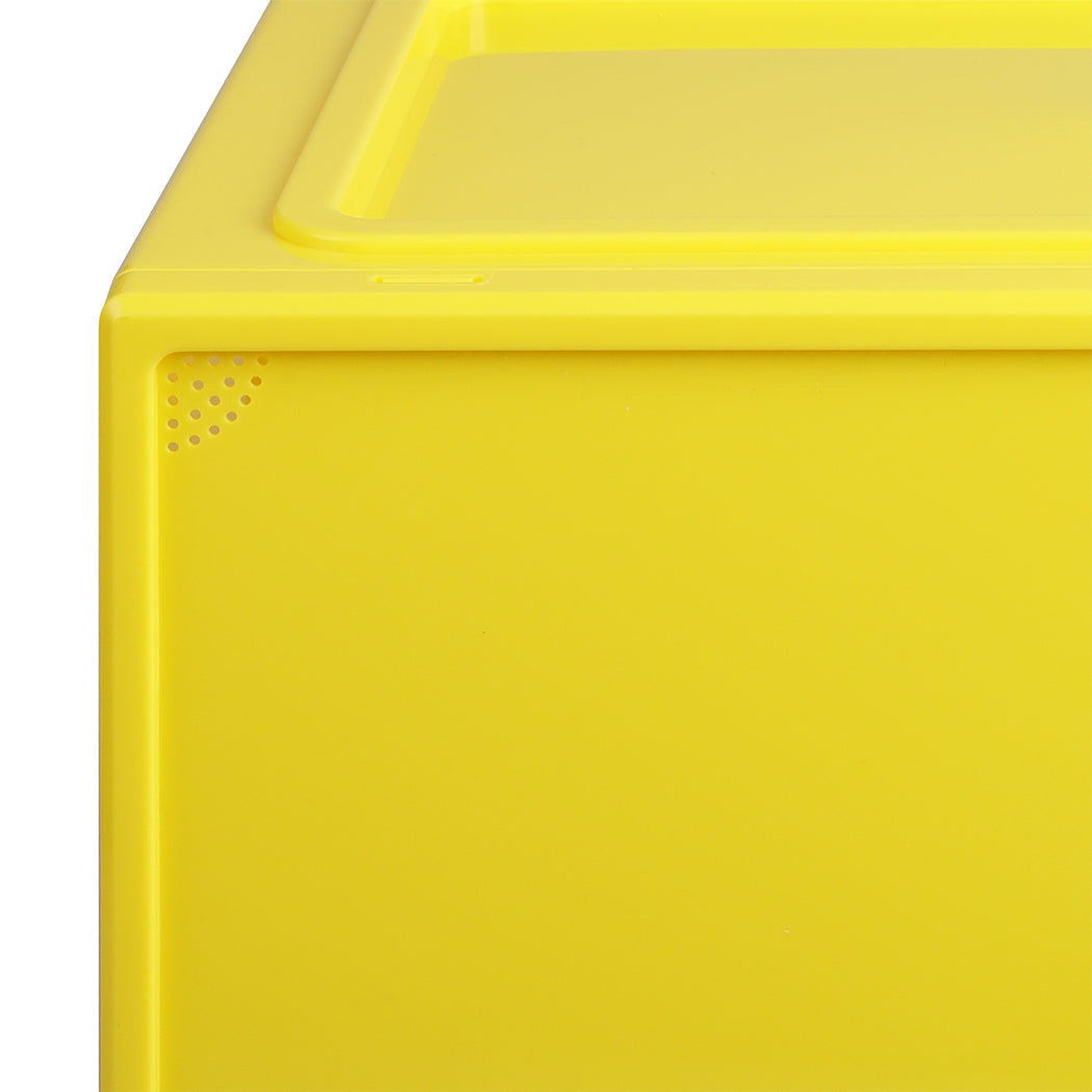 Stacked Sneaker Display Case 6x Clear Yellow-1942352815838072835