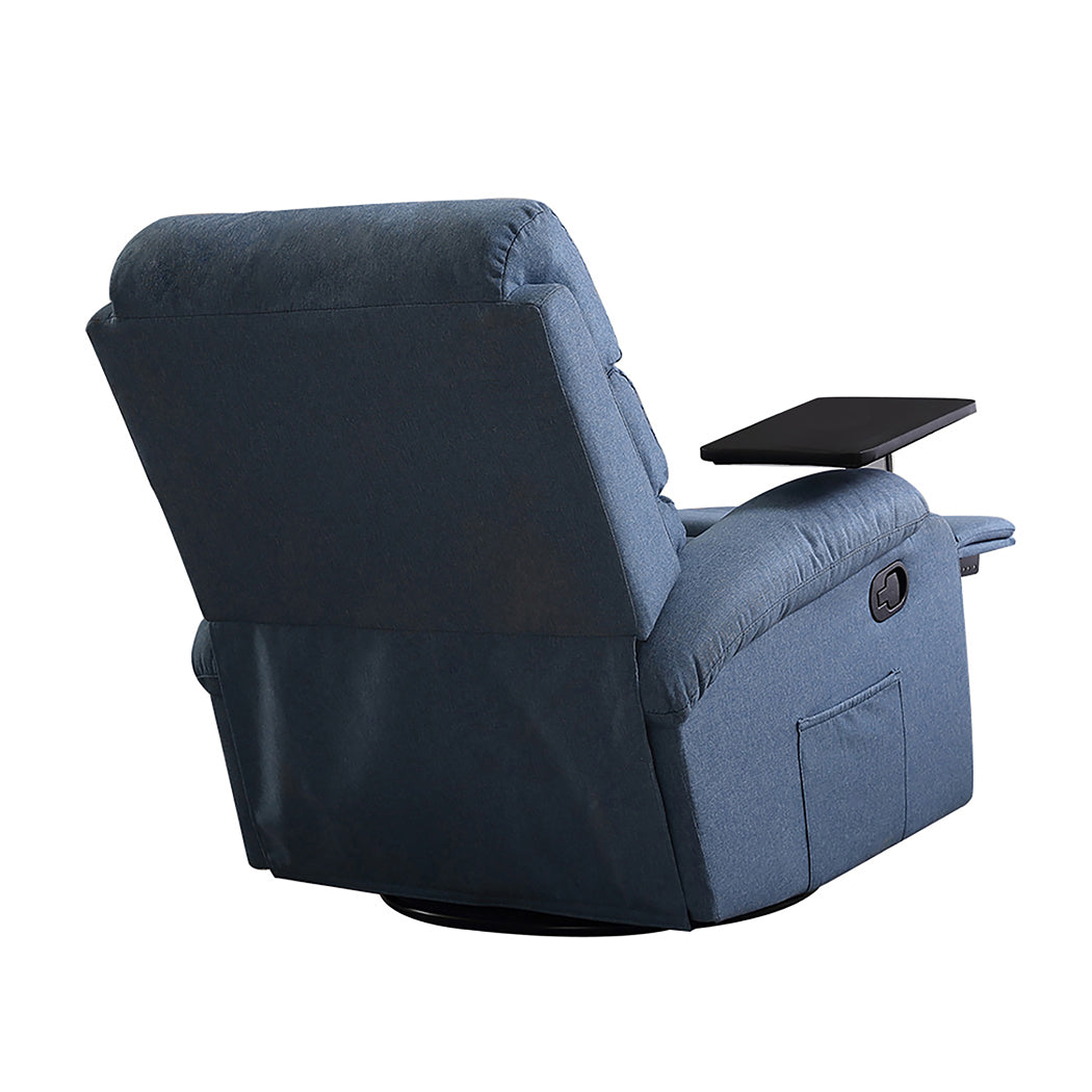 Levede Massage Chair Recliner Chairs Blue-1910112921329995779