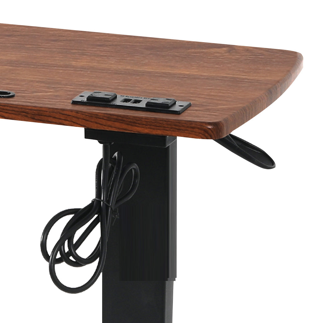 Levede Standing Desk Height Adjustable Brown-1910113012547719171